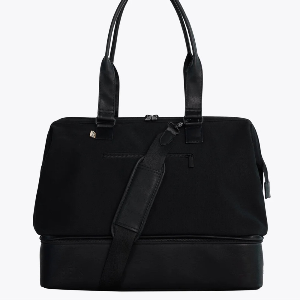 BEIS the weekender black travel bag